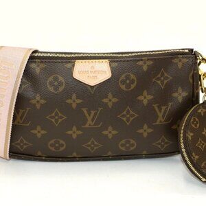Louis Vuitton Monogram Canvas & Rose Clair Multi-Pochette
